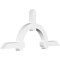 Ekena Millwork Ericson Architectural Grade PVC Gable Bracket, 96"W x 44"H x 6"D x 6"F, 11/12 Pitch GBP096X44X0606ERI00 - alternate 1